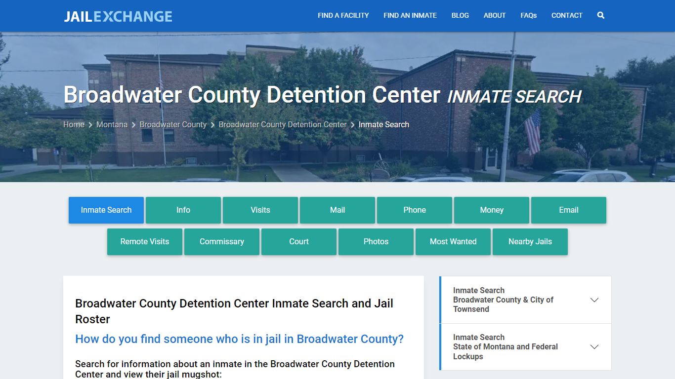 Broadwater County Detention Center Inmate Search - Jail Exchange